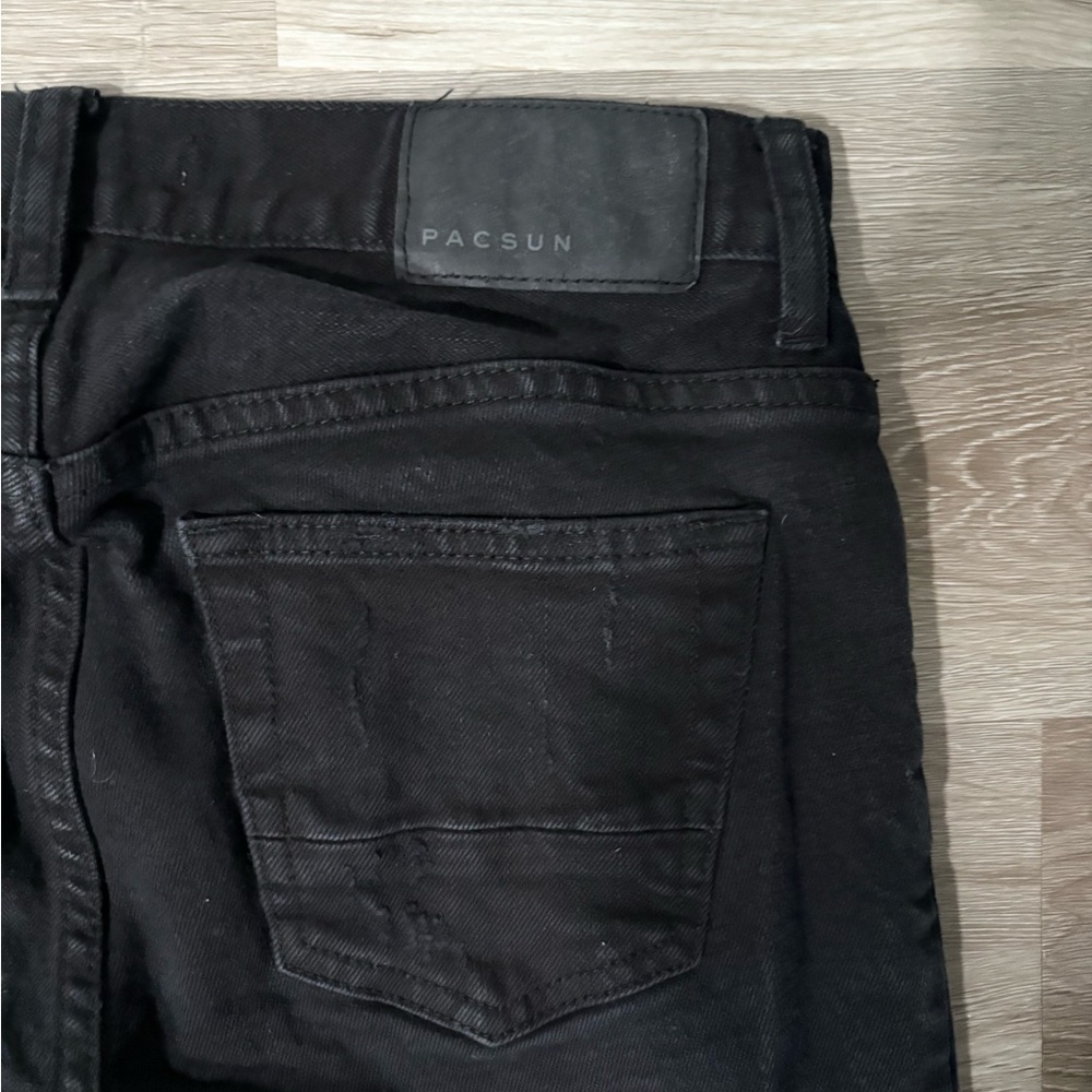 Men’s Pacsun Black Distressed Skinny Jeans - Picture 7 of 7